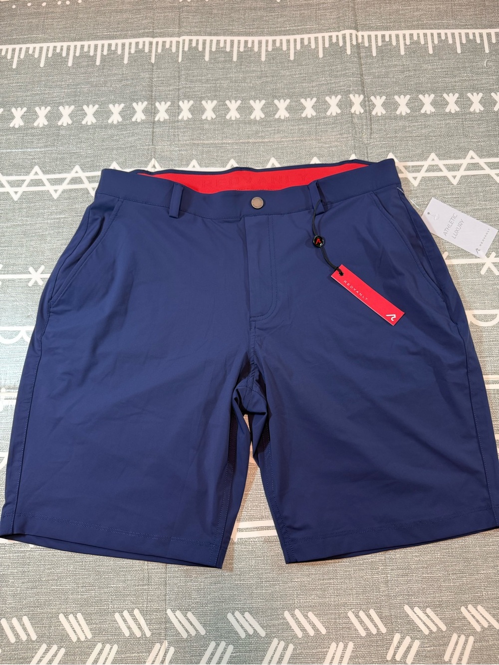 Redvanly Hanover Pull-On Shorts in Navy Blue